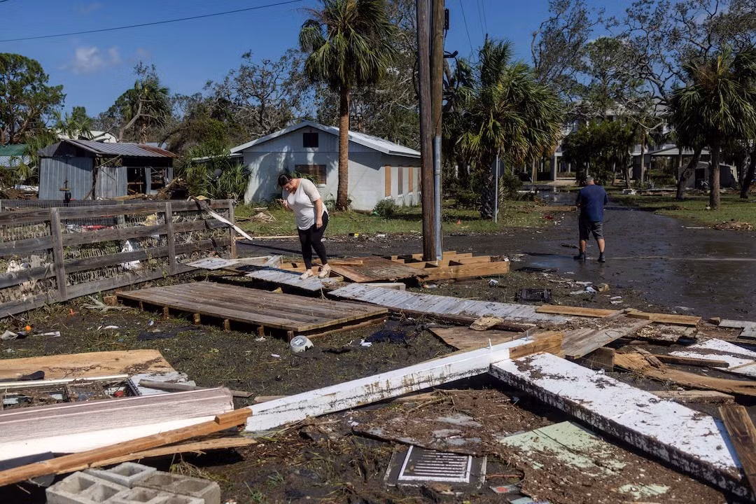 Cảnh tượng tan hoang sau bão ở Florida. (Ảnh: Reuters)