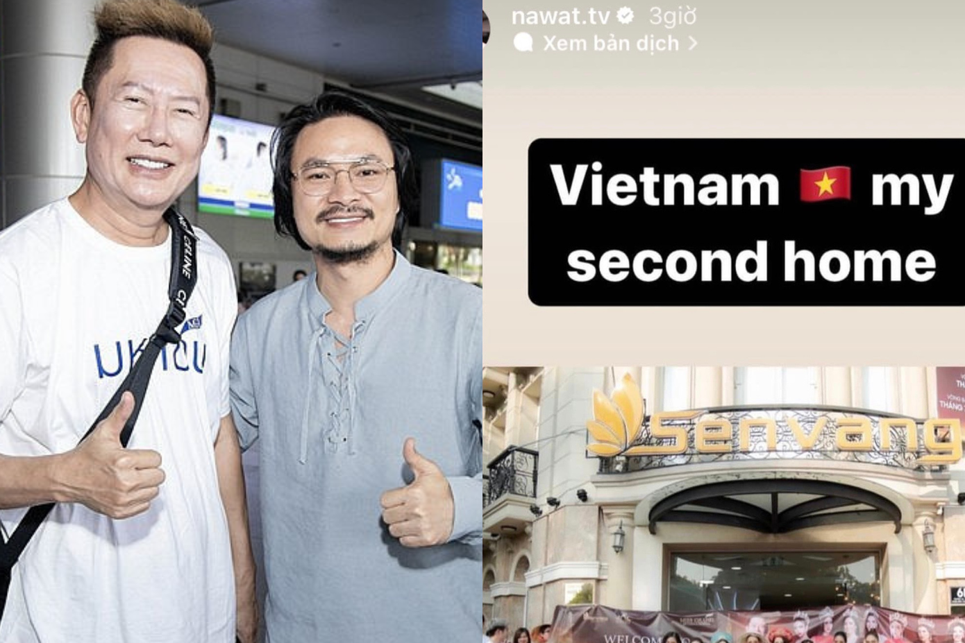 Ông Nawat thể hiện tình cảm với Việt Nam trên Instagram. Ông Nawat thể hiện tình cảm với Việt Nam trên Instagram.