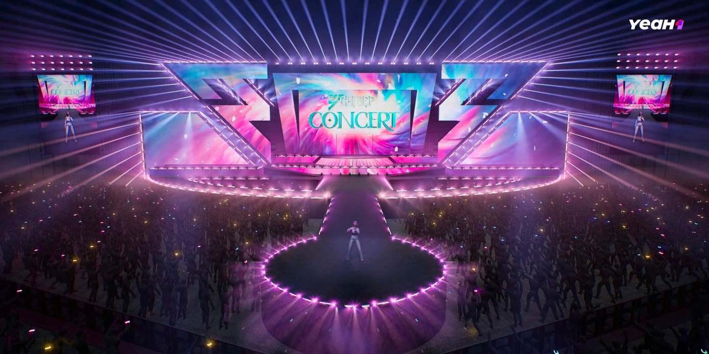 Mô hình cầu xoay có thể di chuyển nửa vòng tròn, giúp các "chị đẹp" tương tác trực tiếp với khán giả ở cự ly gần. Mô hình cầu xoay có thể di chuyển nửa vòng tròn, giúp các "chị đẹp" tương tác trực tiếp với khán giả ở cự ly gần.