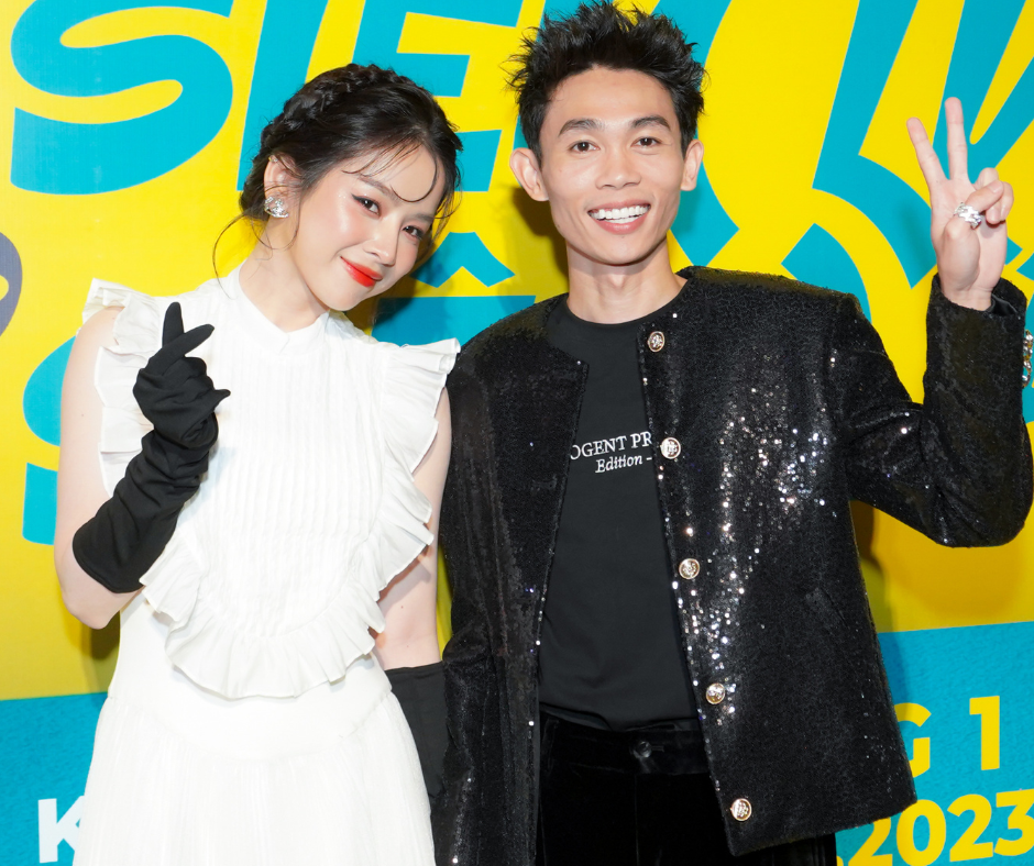 Hồng Thanh - DJ Mie tay trong tay tại buổi ra mắt phim. Hồng Thanh - DJ Mie tay trong tay tại buổi ra mắt phim.