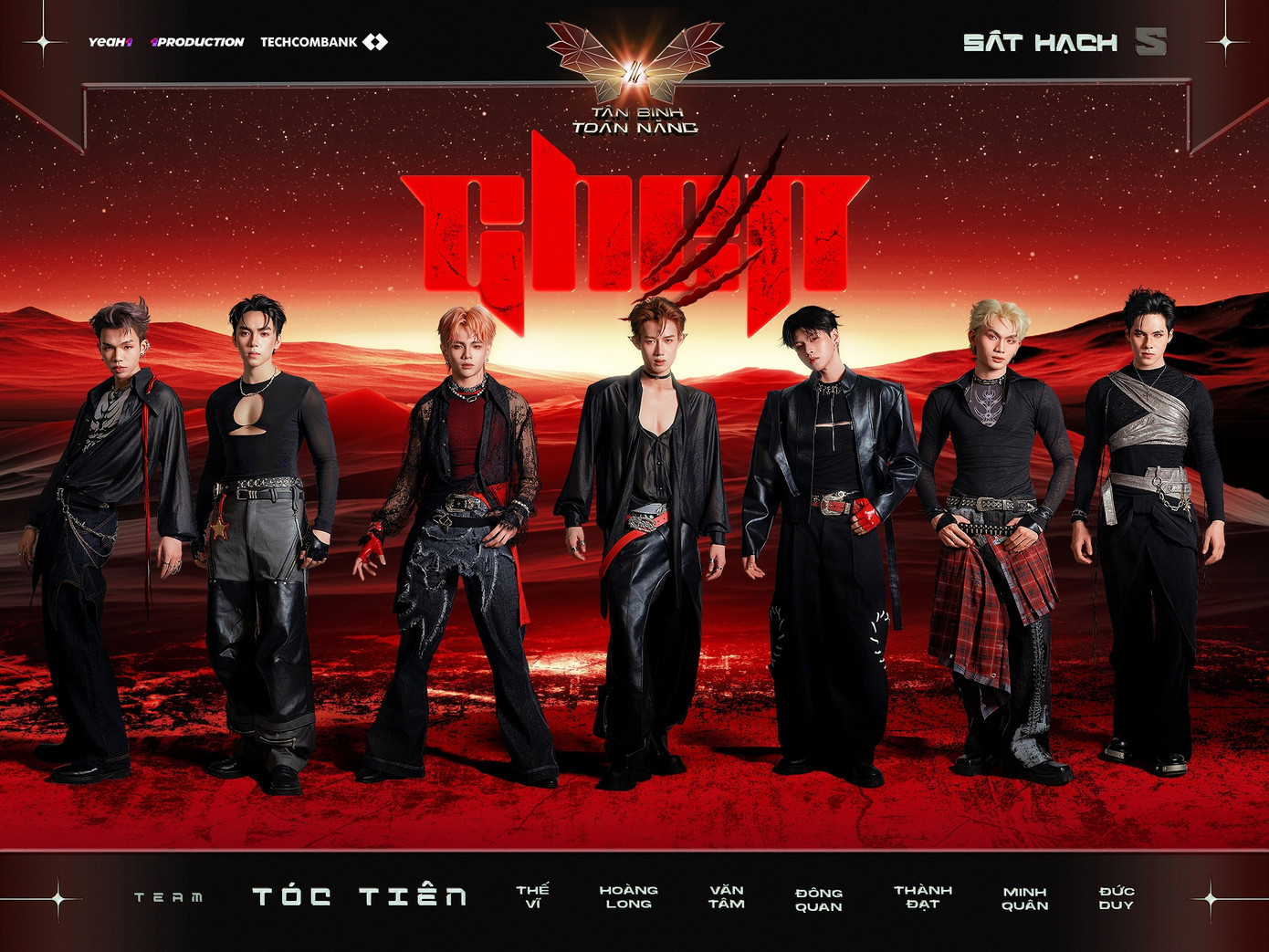 Concept ma cà rồng của đội mentor Tóc Tiên tại Tân Binh Toàn Năng tập 7. Nguồn ảnh: BTC.