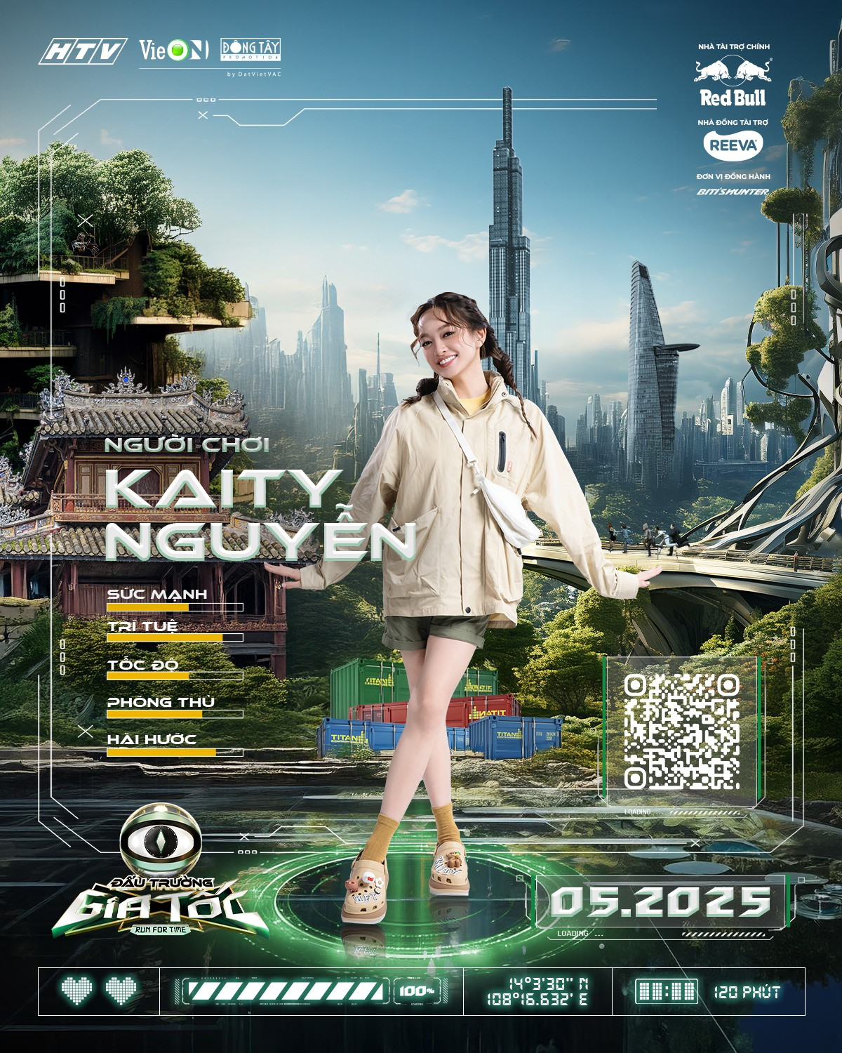 Kaity Nguyễn và giao diện "cưng xỉu" trong Đấu Trường Gia Tốc. Kaity Nguyễn và giao diện "cưng xỉu" trong Đấu Trường Gia Tốc.