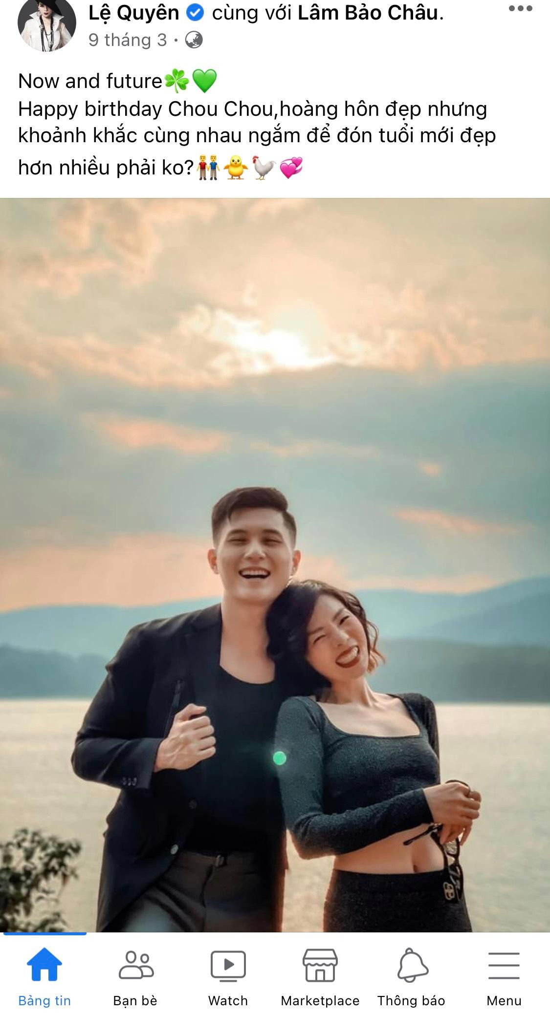 Lệ Quyên bên cạnh bạn trai kém tuổi Lâm Bảo Châu.