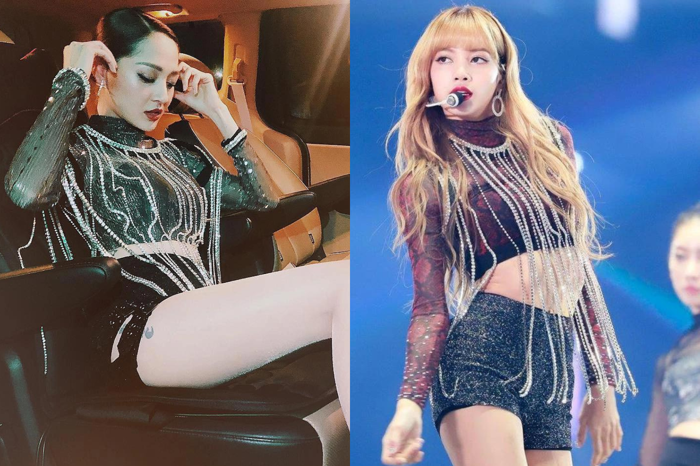 Bảo Anh từng diện chiếc áo giống Lisa (BLACKPINK) của hãng Christopher giá 53 triệu đồng.