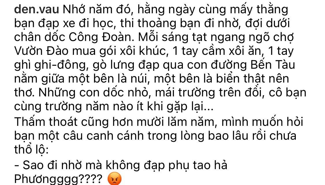 Nguyên văn chia sẻ hài hước, "lầy lội" của nam rapper. Nguyên văn chia sẻ hài hước, "lầy lội" của nam rapper.