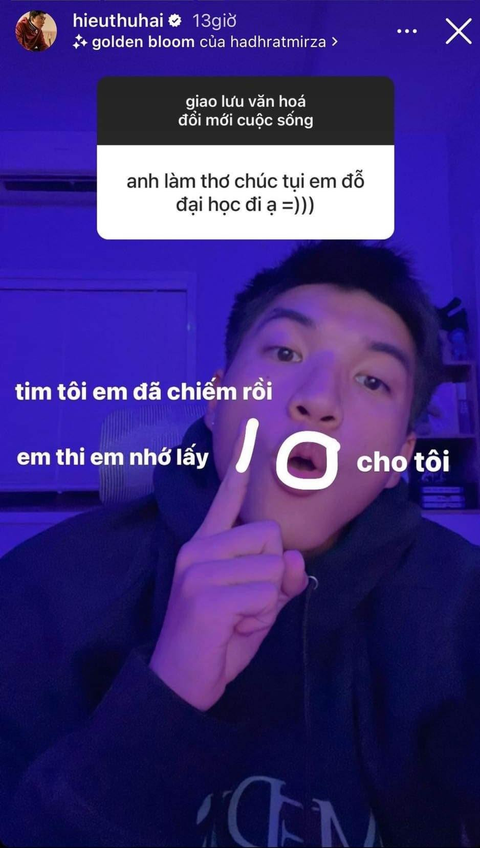 HIEUTHUHAI làm thơ để gửi lời chúc đến các sĩ tử 2K4.