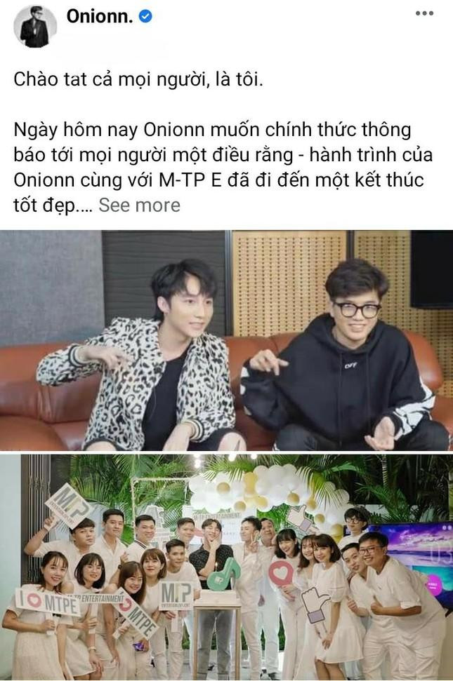 Thông tin "cánh tay đắc lực" của Sơn Tùng M-TP rời công ty khiến nhiều khán giả không khỏi tiếc nuối. Thông tin "cánh tay đắc lực" của Sơn Tùng M-TP rời công ty khiến nhiều khán giả không khỏi tiếc nuối.