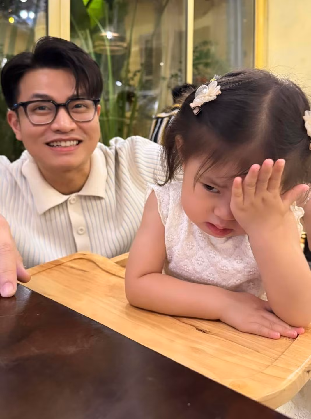 Bé Pam từng "khó chịu vô cùng" khi gặp chú Ninh.