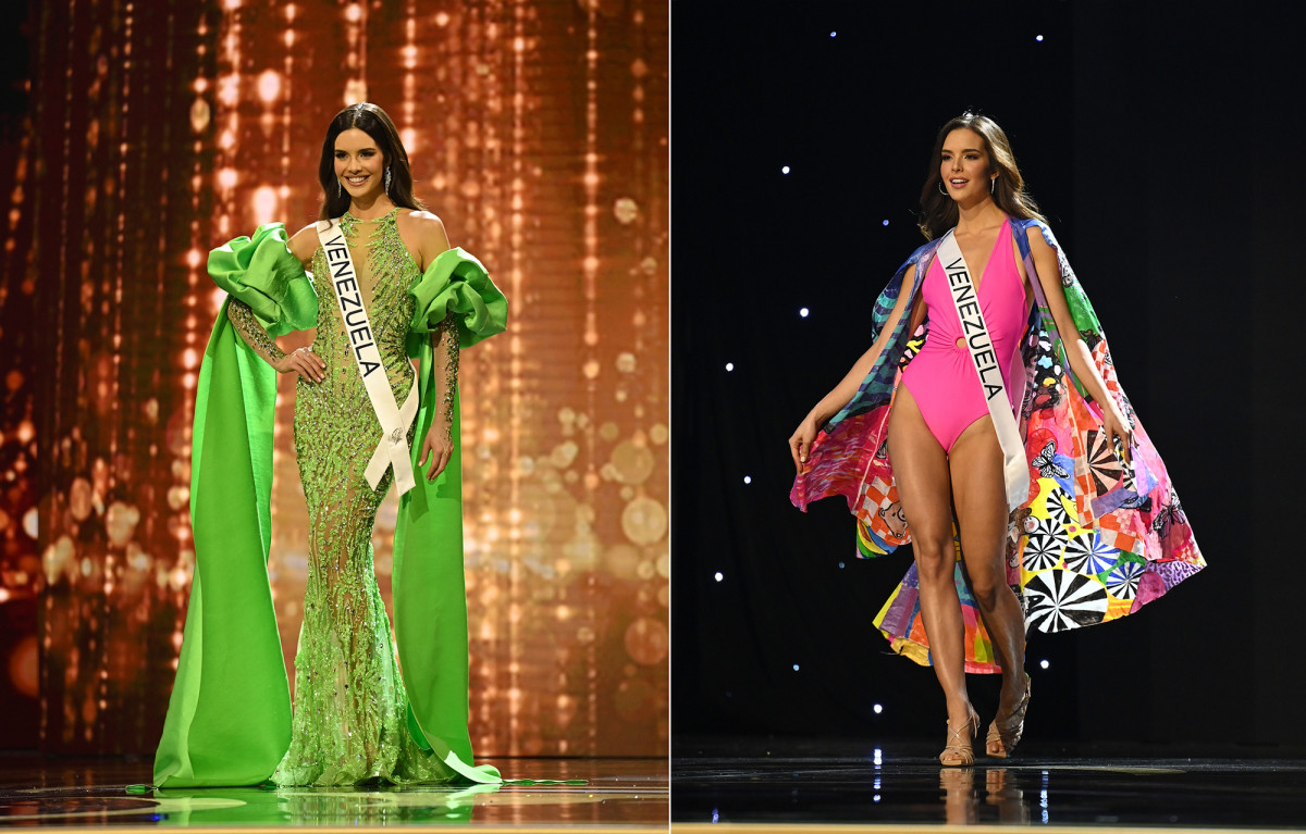 Người đẹp Venezuela luôn nổi bật trong suốt quá trình dự thi. Người đẹp Venezuela luôn nổi bật trong suốt quá trình dự thi.