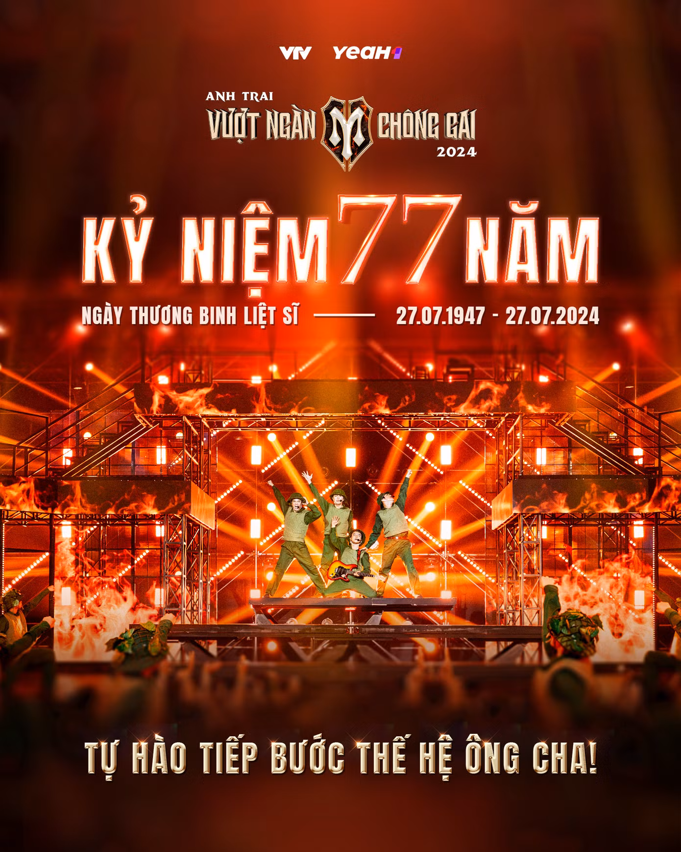 Bài đăng đặc biệt của BTC Anh Trai Vượt Ngàn Chông Gai vào ngày 27/7.