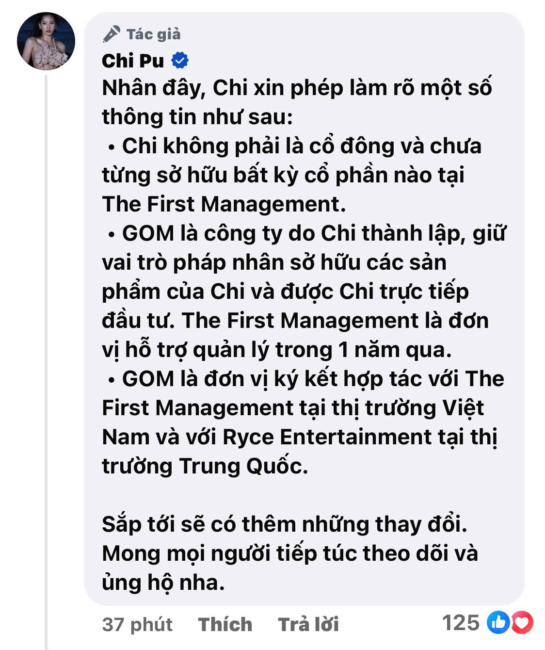 Chi Pu lên tiếng giải đáp thắc mắc từ người hâm mộ. Chi Pu lên tiếng giải đáp thắc mắc từ người hâm mộ.
