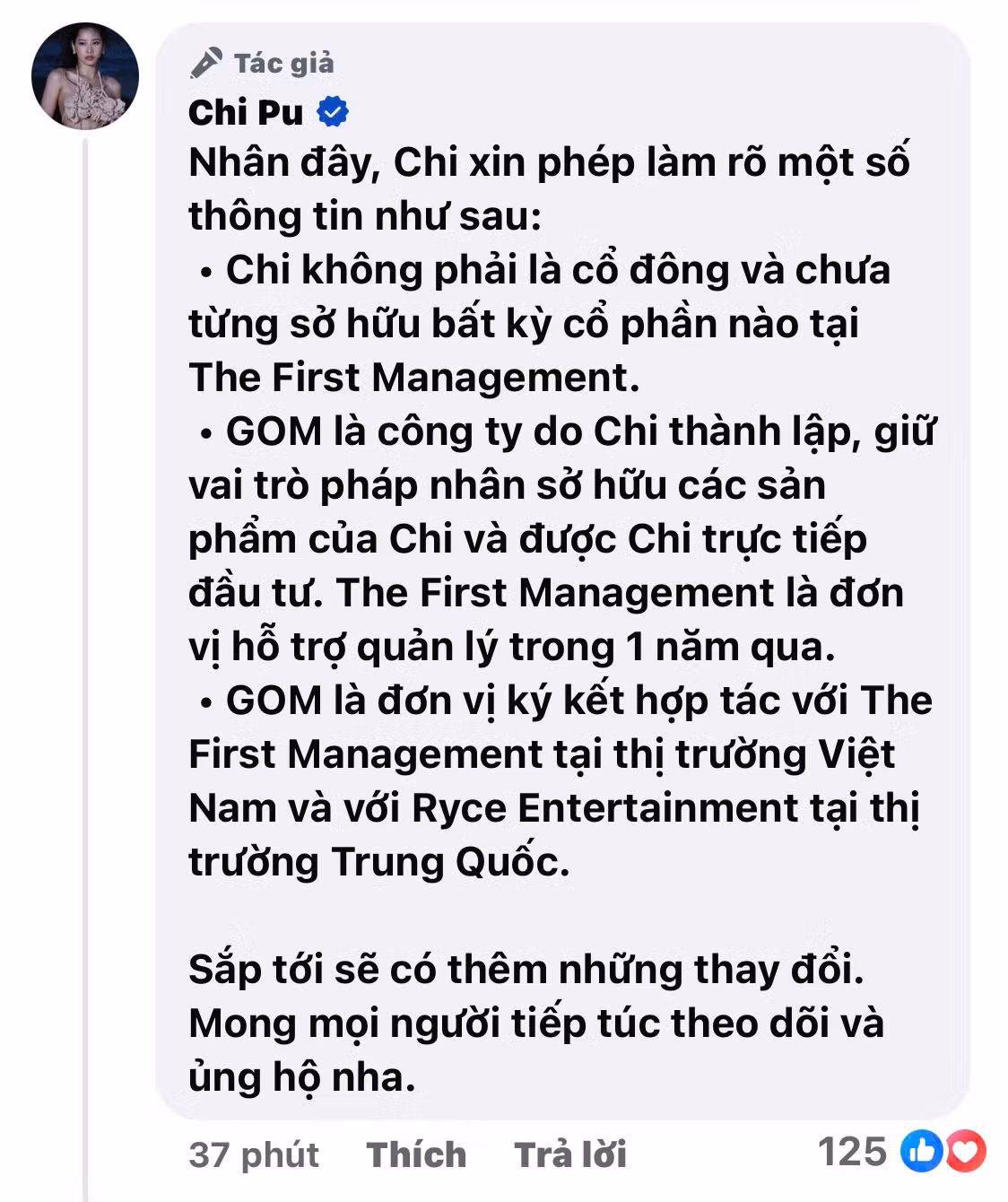 Chi Pu lên tiếng giải đáp thắc mắc từ người hâm mộ.