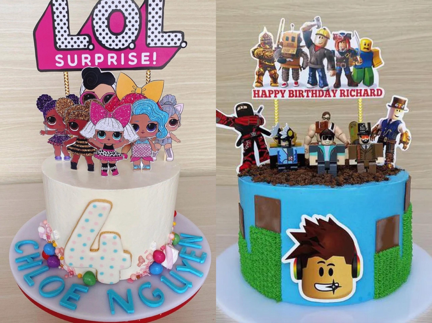 Hà Tăng nhiều lần tự tay làm bánh sinh nhật tặng các con.