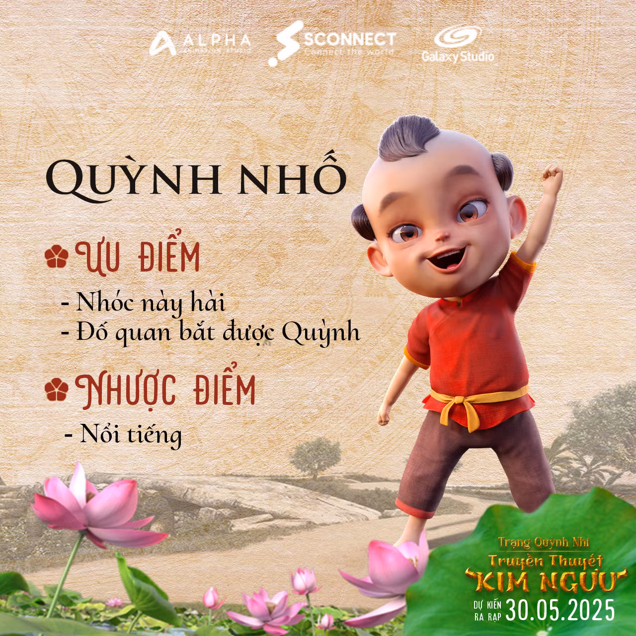 Màn giới thiệu nhân vật "đậm đà" của ê-kíp Trạng Quỳnh Nhí: Truyền Thuyết Kim Ngưu. Màn giới thiệu nhân vật "đậm đà" của ê-kíp Trạng Quỳnh Nhí: Truyền Thuyết Kim Ngưu.