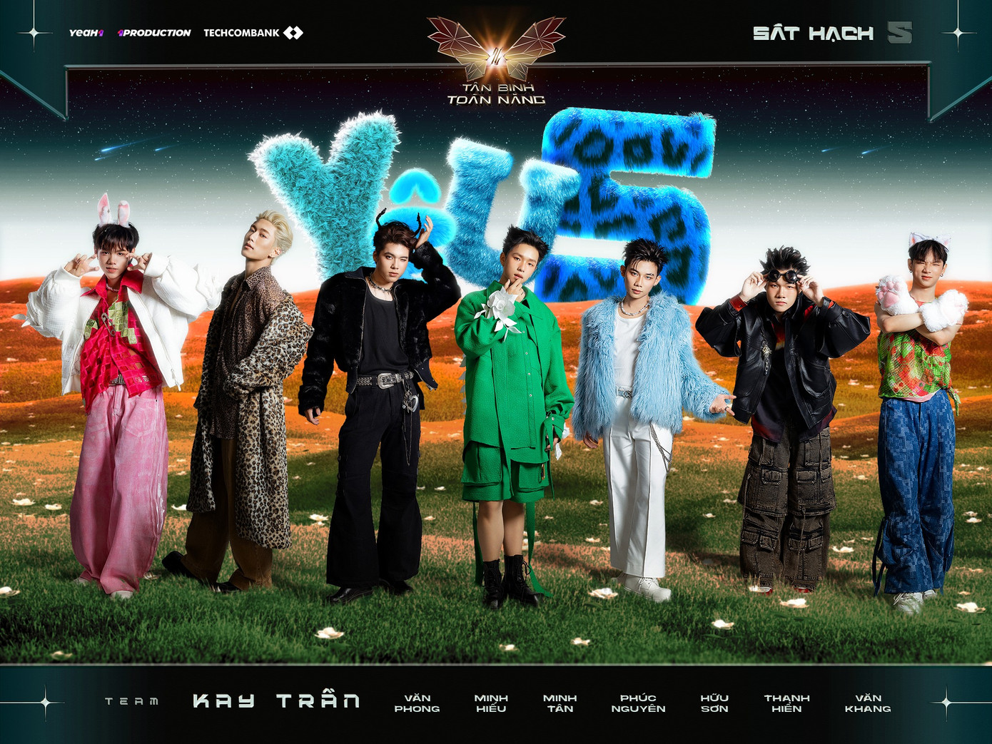 Đội hình nhí nhảnh của team Kay Trần. Nguồn ảnh: BTC.