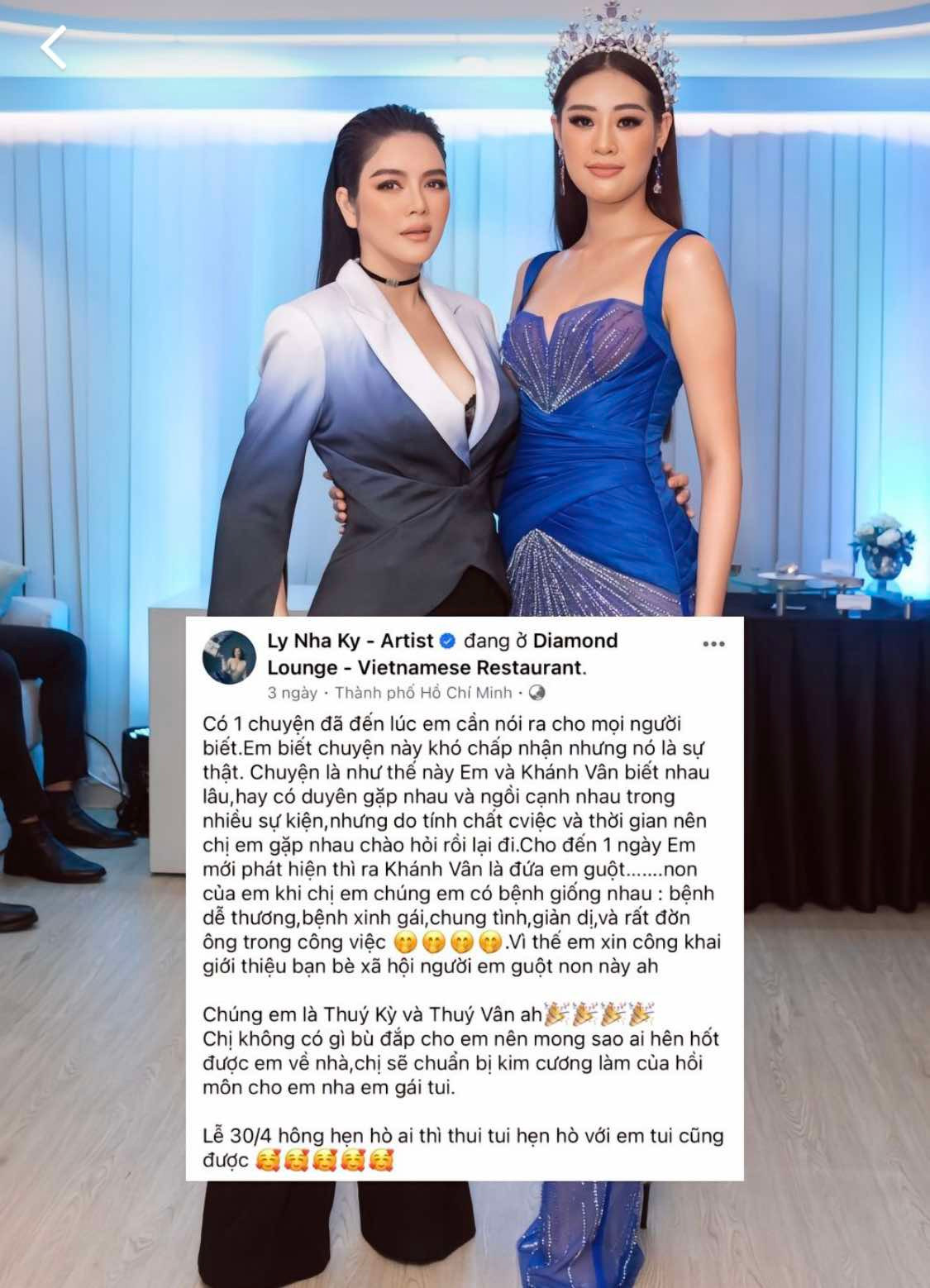 Lý Nhã Kỳ gửi "tâm thư" dài cho Khánh Vân trước ngày trọng đại. Lý Nhã Kỳ gửi "tâm thư" dài cho Khánh Vân trước ngày trọng đại.