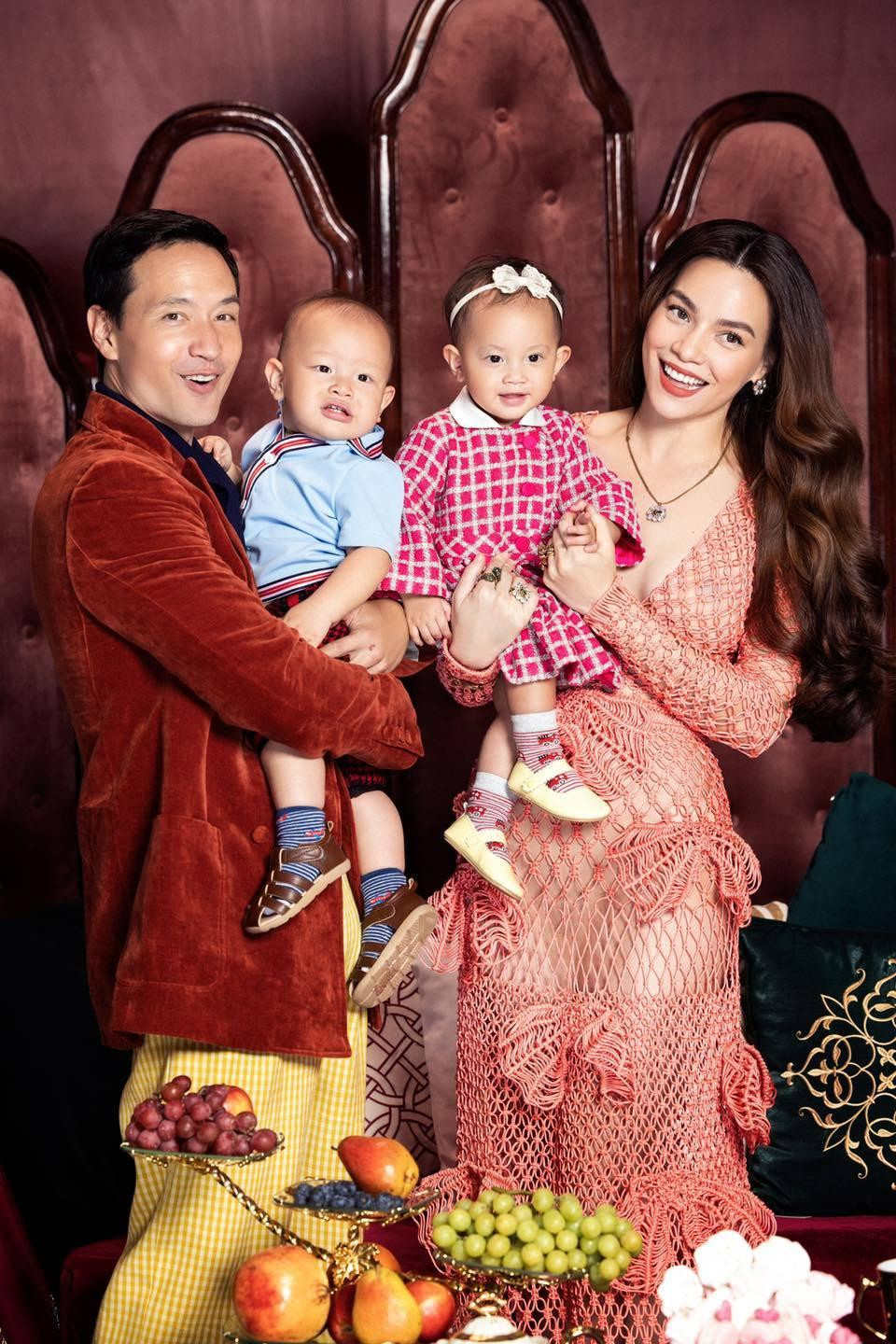 Gia đình nhỏ của Hồ Ngọc Hà.