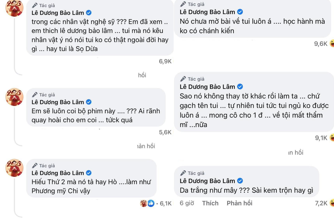 Lê Dương Bảo Lâm và loạt bình luận &quot;dằm trong tim&quot; khiến khán giả cười ngất.