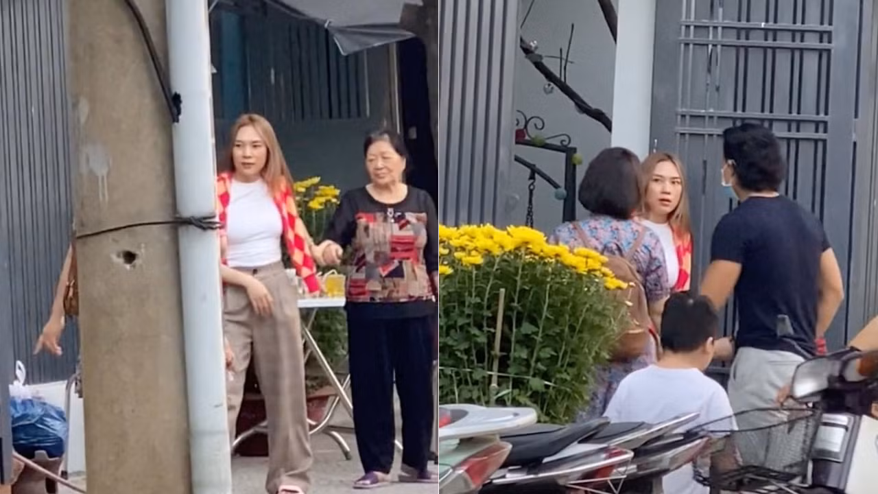 Hình ảnh được cư dân mạng đồn đoán là "mang rể về cho mẹ" của chị đẹp Mỹ Tâm.