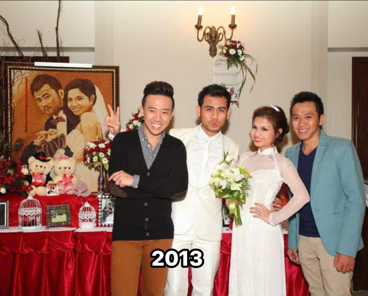 Trấn Thành - Anh Đức góp mặt trong ngày vui của bạn thân Nghiêm Huy. Trấn Thành - Anh Đức góp mặt trong ngày vui của bạn thân Nghiêm Huy.