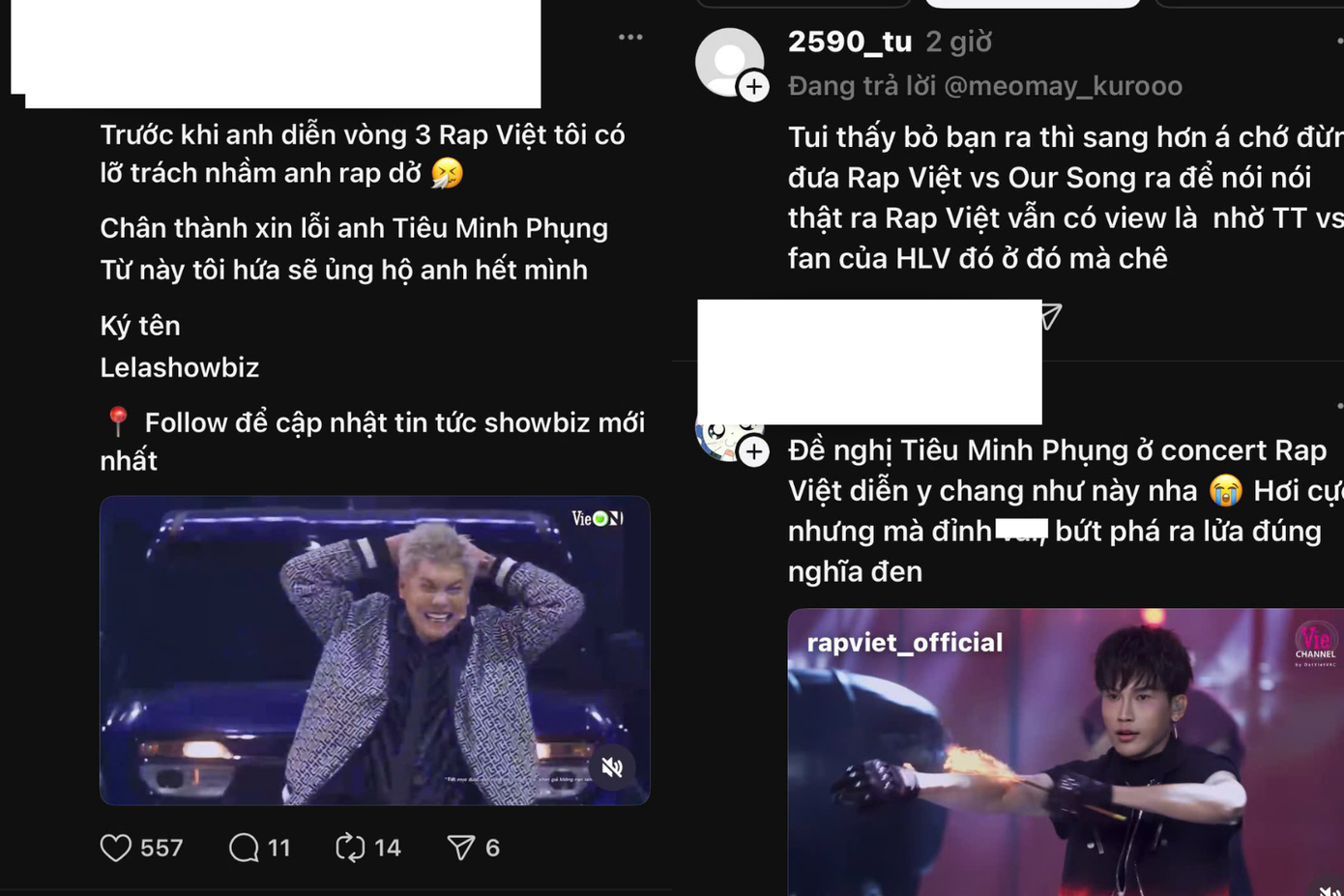 Nhiều khán giả "quay xe" ủng hộ Tiêu Minh Phụng sau khi vòng Bứt Phá lên sóng. Nhiều khán giả "quay xe" ủng hộ Tiêu Minh Phụng sau khi vòng Bứt Phá lên sóng.