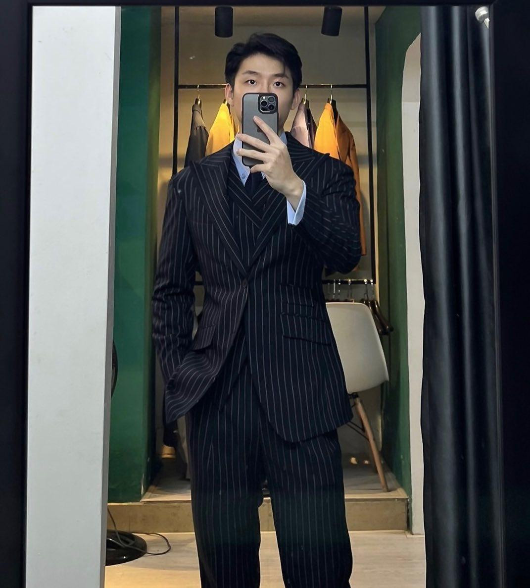 Mạnh Tiến có vóc dáng cao ráo như người mẫu.