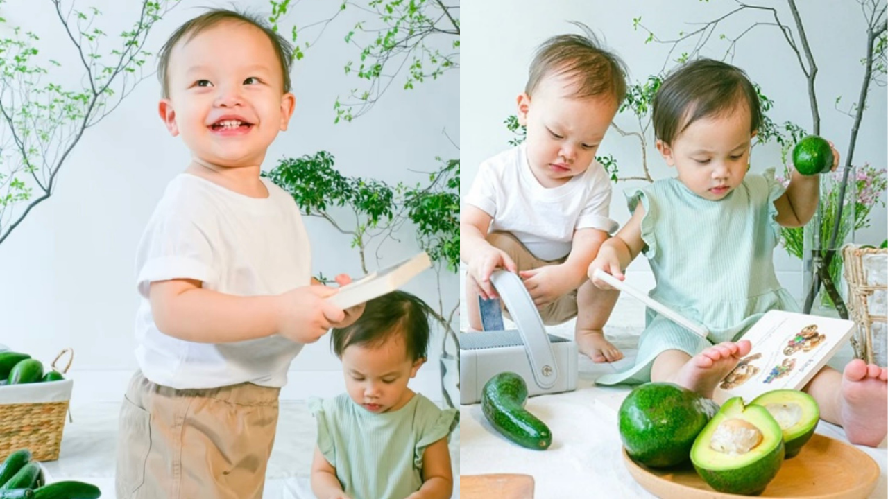 Hai nhóc tì nhà Hà Hồ nhận về nhiều lời khen với dáng vẻ vui tươi, đáng yêu trong bộ ảnh mới. - Ảnh: IGNV.