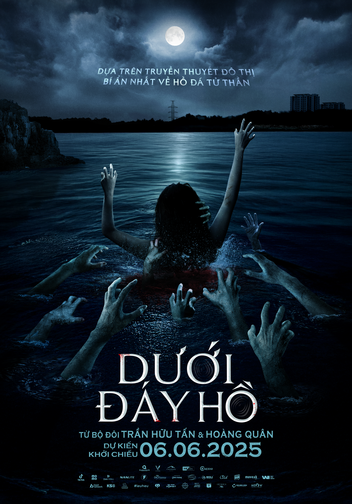 First look poster dự án phim kinh dị Dưới Đáy Hồ (đạo diễn Trần Hữu Tấn). First look poster dự án phim kinh dị Dưới Đáy Hồ (đạo diễn Trần Hữu Tấn).