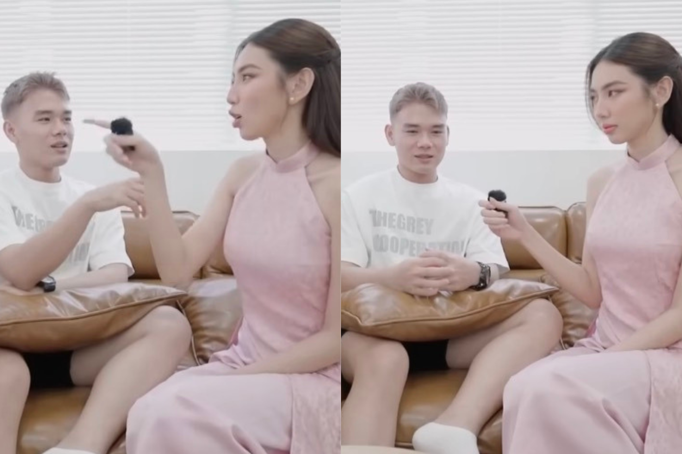 Trong talkshow, trợ lý Thùy Tiên tiết lộ nàng hậu là người sống lý trí và sẽ ít chủ động tình cảm.