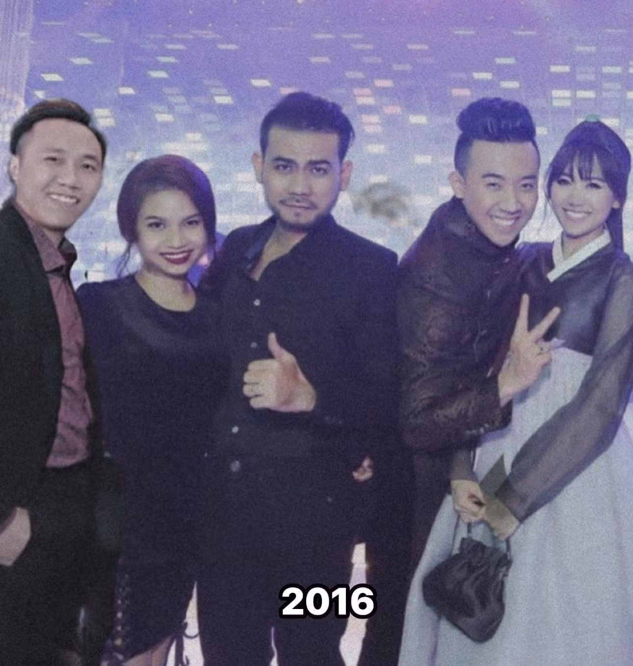 Nghiêm Huy - Anh Đức chúc phúc cho cặp đôi Xìn - Ri vào năm 2016.