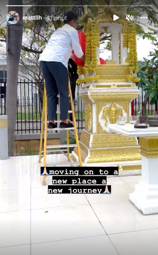 Matt Liu hé lộ một góc trong nơi ở mới. Matt Liu hé lộ một góc trong nơi ở mới.