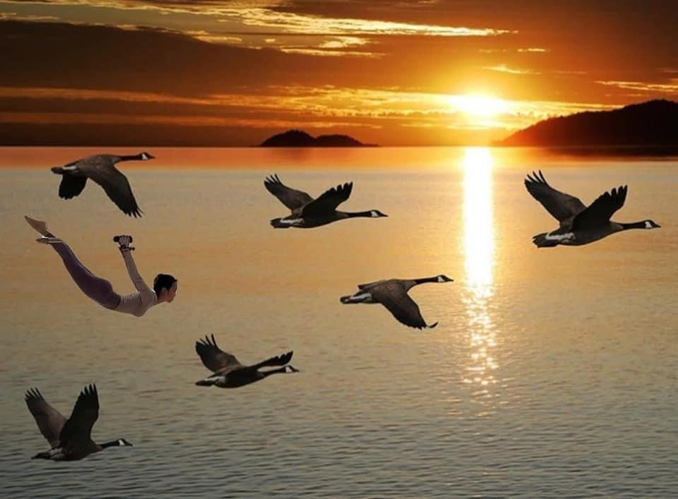 Bên cạnh lời khen cho sự chăm chỉ luyện tập pilates của Diệu Nhi, người hâm mộ còn nhiệt tình &quot;chế &quot; ảnh với tư thế đu dây của cô nàng.