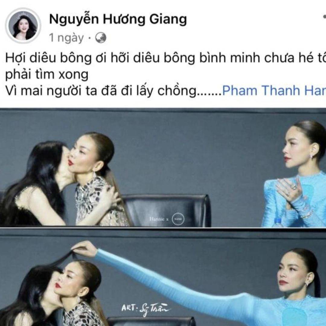 Màn chúc phúc cực "có tâm" đến từ vị trí Hương Giang. Màn chúc phúc cực "có tâm" đến từ vị trí Hương Giang.