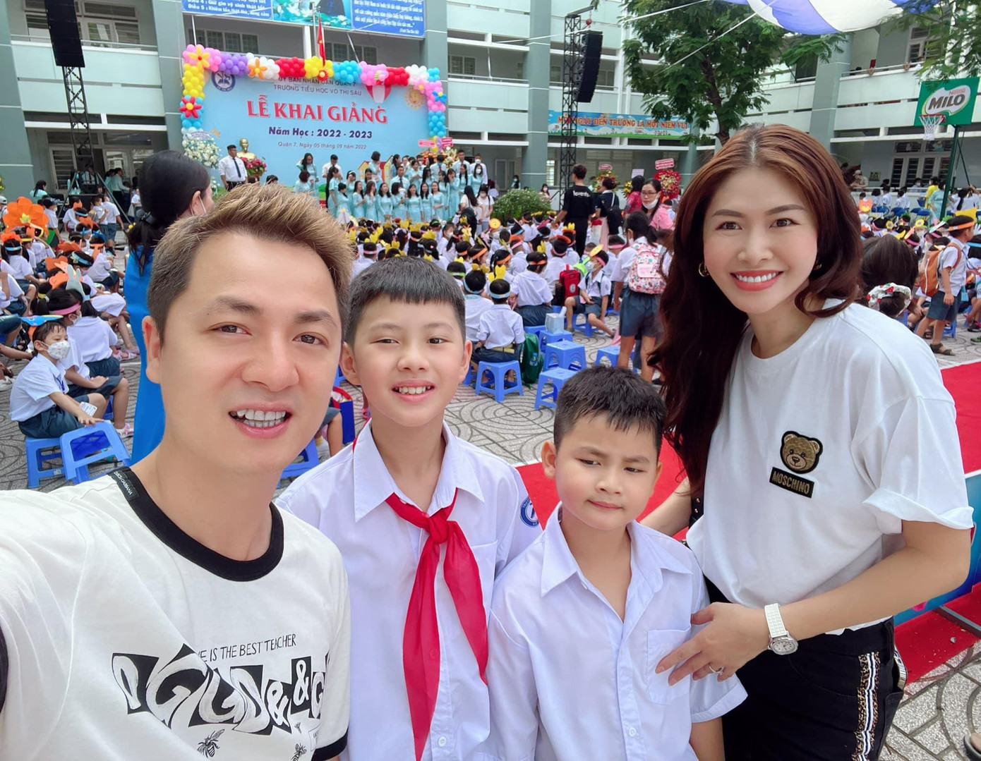 Gia đình nhỏ của Đăng Khôi.