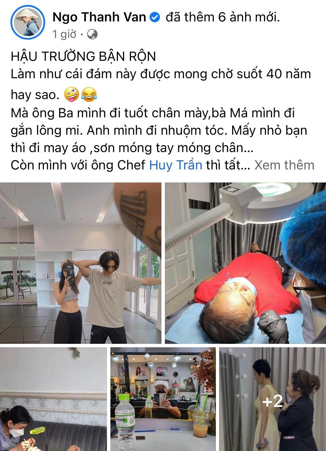 Ngô Thanh Vân chia sẻ "hậu trường bận rộn" cho đám cưới sắp diễn ra vào ngày 8/5 sắp tới. - Ảnh: FBNV Ngô Thanh Vân chia sẻ "hậu trường bận rộn" cho đám cưới sắp diễn ra vào ngày 8/5 sắp tới. - Ảnh: FBNV