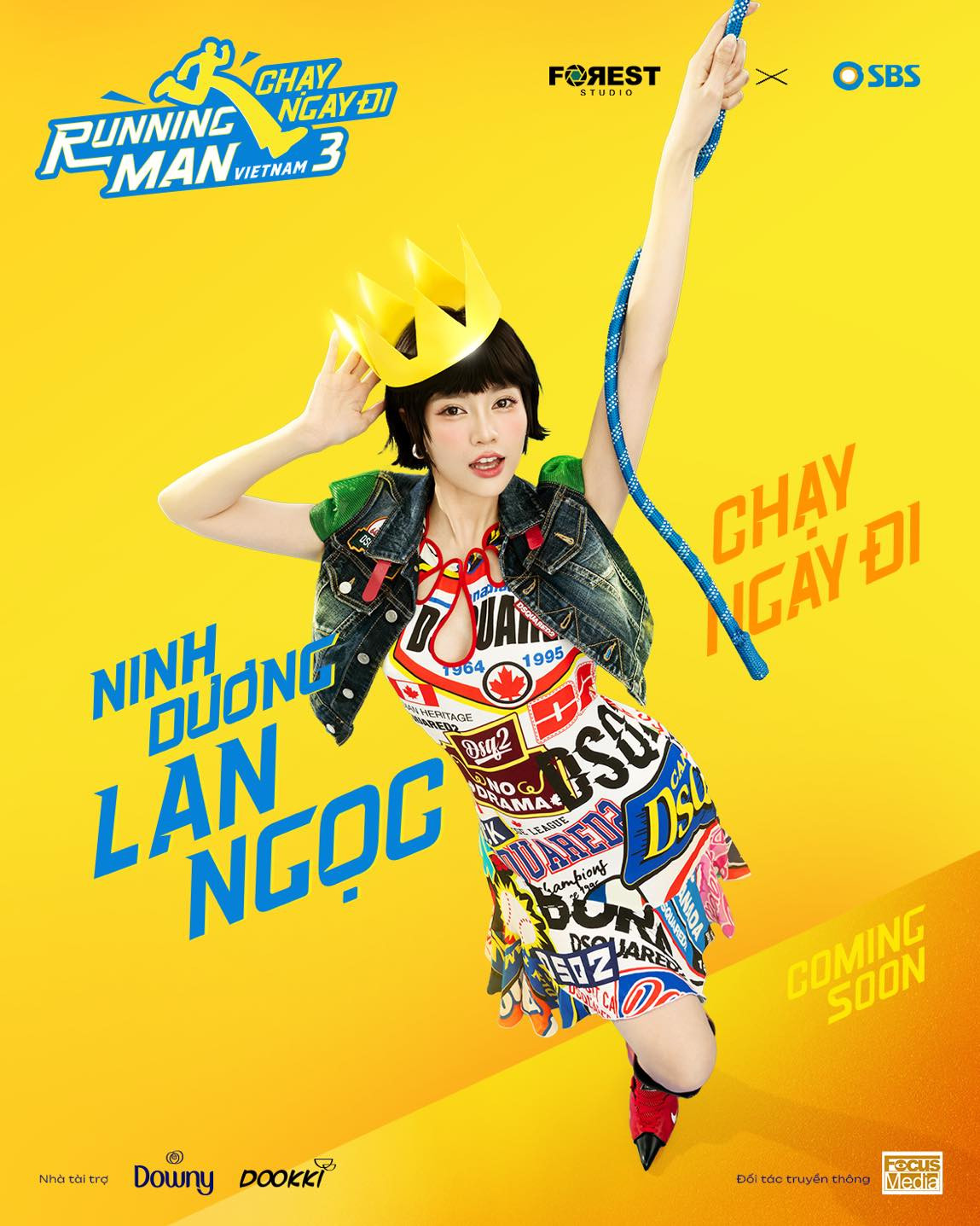 Ninh Dương Lan Ngọc trở lại Running Man Vietnam mùa 3. Nguồn ảnh: BTC.