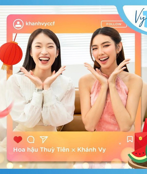 Trước đó, Hoa hậu Thùy Tiên từng là khách mời trong series VyTalk của MC Khánh Vy.