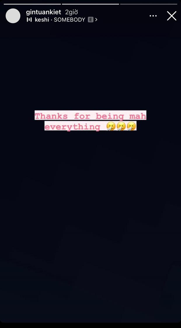 thì Gin Tuấn Kiệt cũng bất ngờ gửi lời cảm ơn đến ai đó. thì Gin Tuấn Kiệt cũng bất ngờ gửi lời cảm ơn đến ai đó.