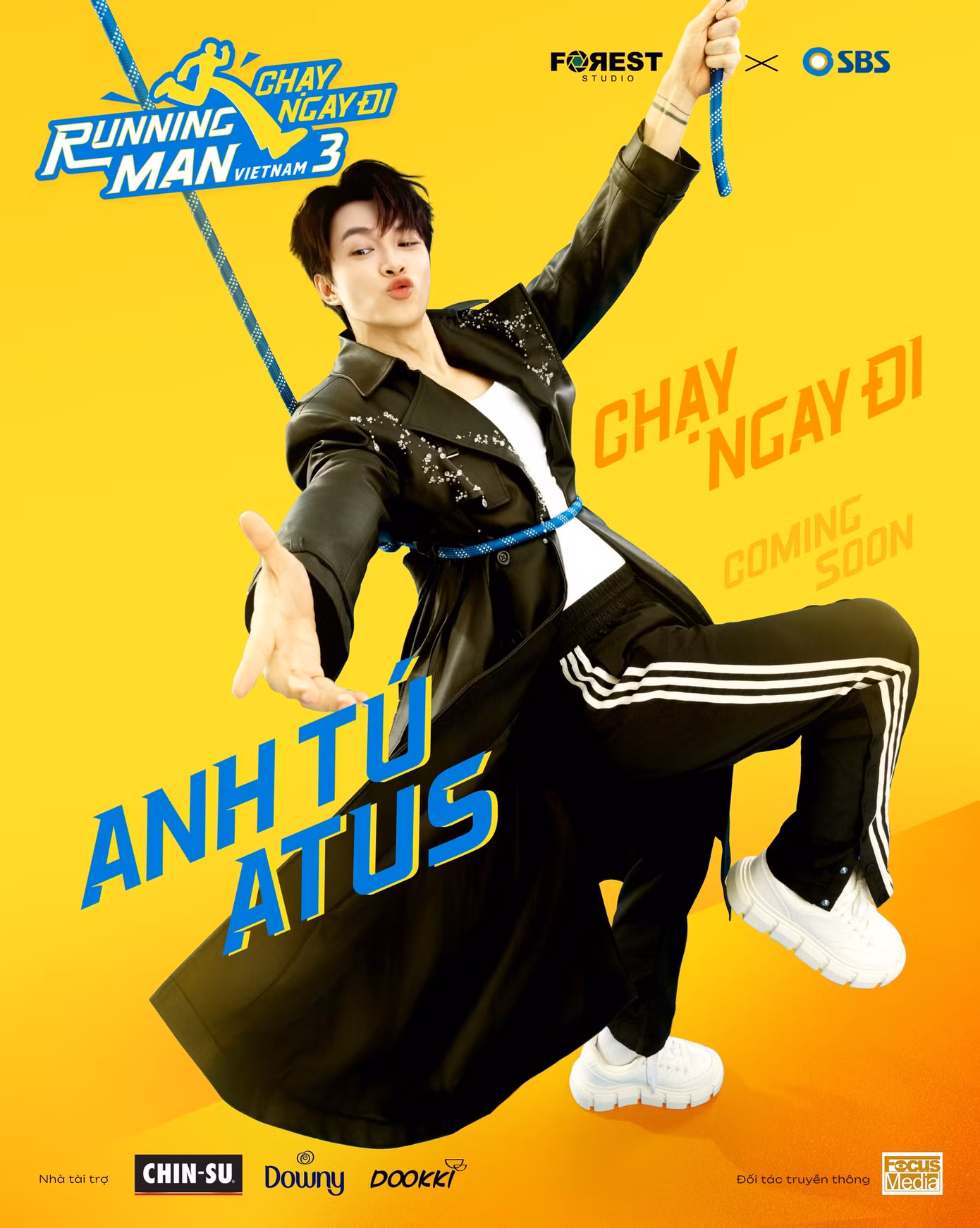 Không ít khán giả còn nhanh trí "đòi" Atus mời bà xã Diệu Nhi làm khách mời cho Running Man Vietnam. Nguồn ảnh: BTC.