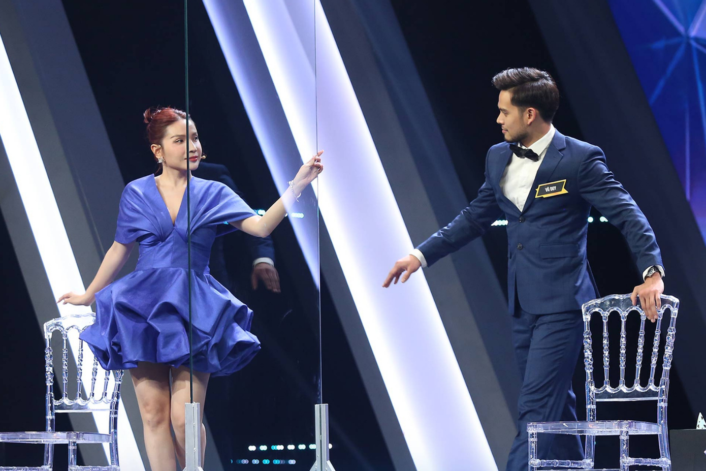 Cả hai nhiệt tình "tấu hài" tại Người Ấy Là Ai.