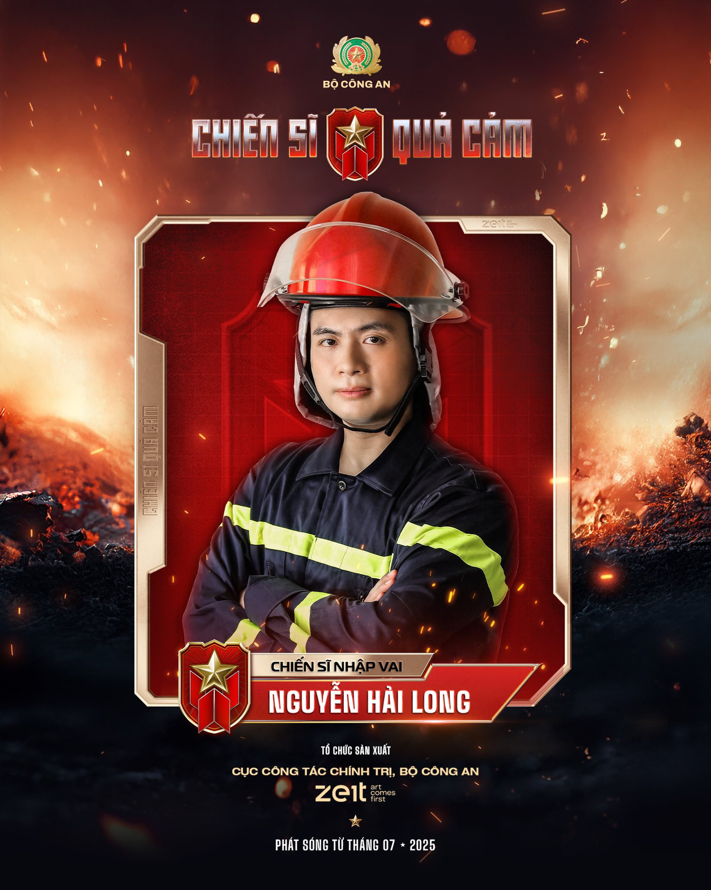 "Đồng chí" Long Hạt Nhài nhận về nhiều tương tác khi xuất hiện ở dàn cast Chiến Sĩ Quả Cảm.