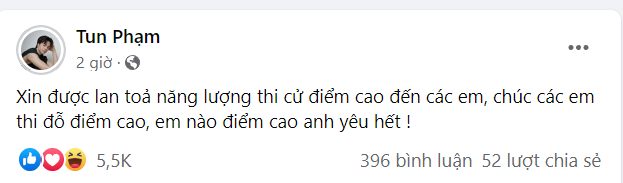 TikToker Tun Phạm gây thích thú khi "nhả vía" và gửi lời chúc hóm hỉnh đến các sĩ tử 2K4.