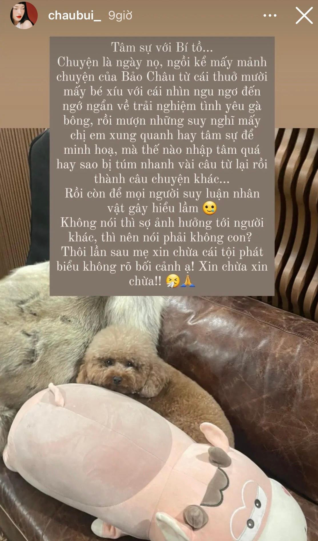 Nguyên văn chia sẻ của Châu Bùi trên Instagram cá nhân. Nguyên văn chia sẻ của Châu Bùi trên Instagram cá nhân.