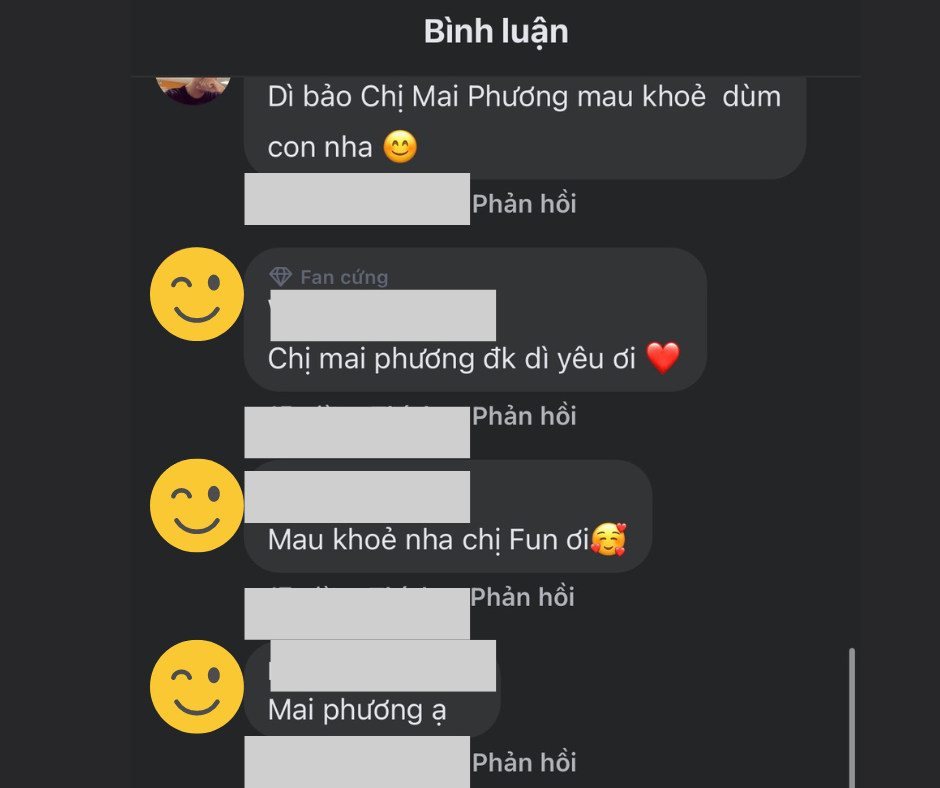 Cộng đồng mạng thể hiện sự lo lắng đối với tình hình sức khỏe của người đẹp.