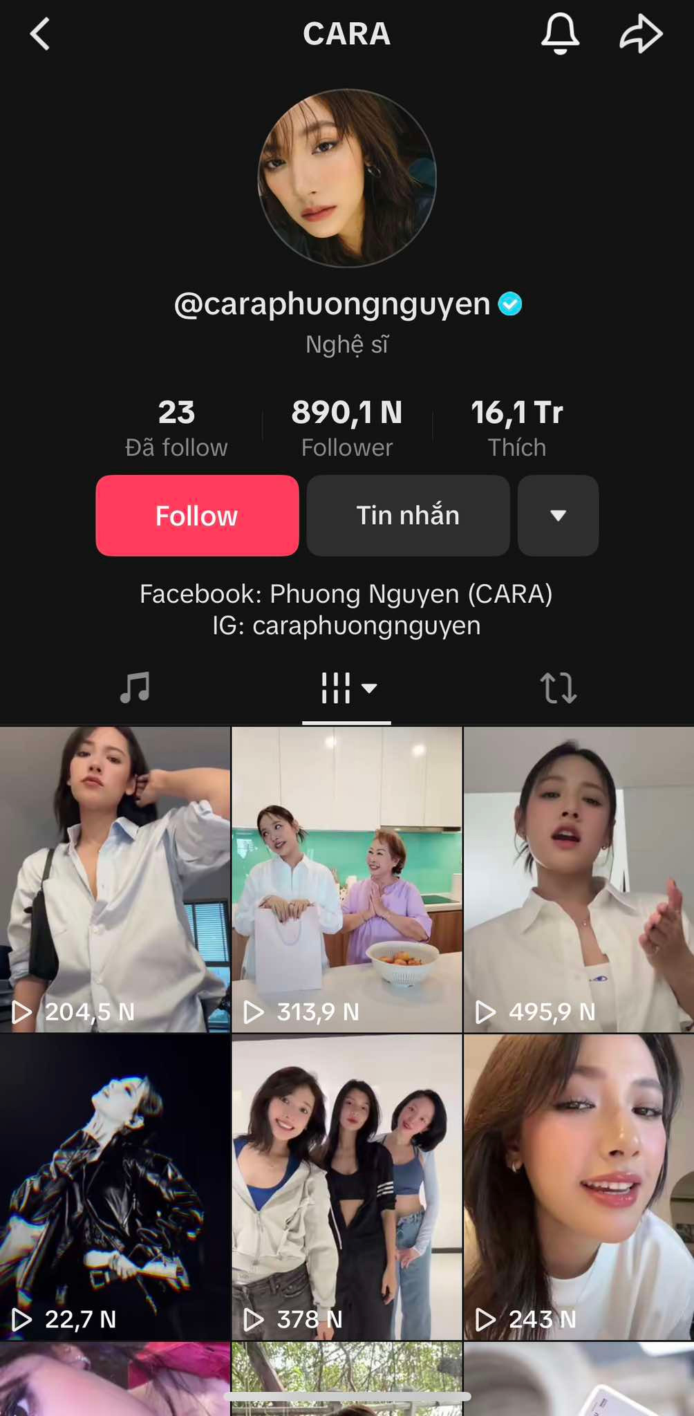 CARA hiện tại chỉ hoạt động sôi nổi trên nền tảng TikTok. CARA hiện tại chỉ hoạt động sôi nổi trên nền tảng TikTok.