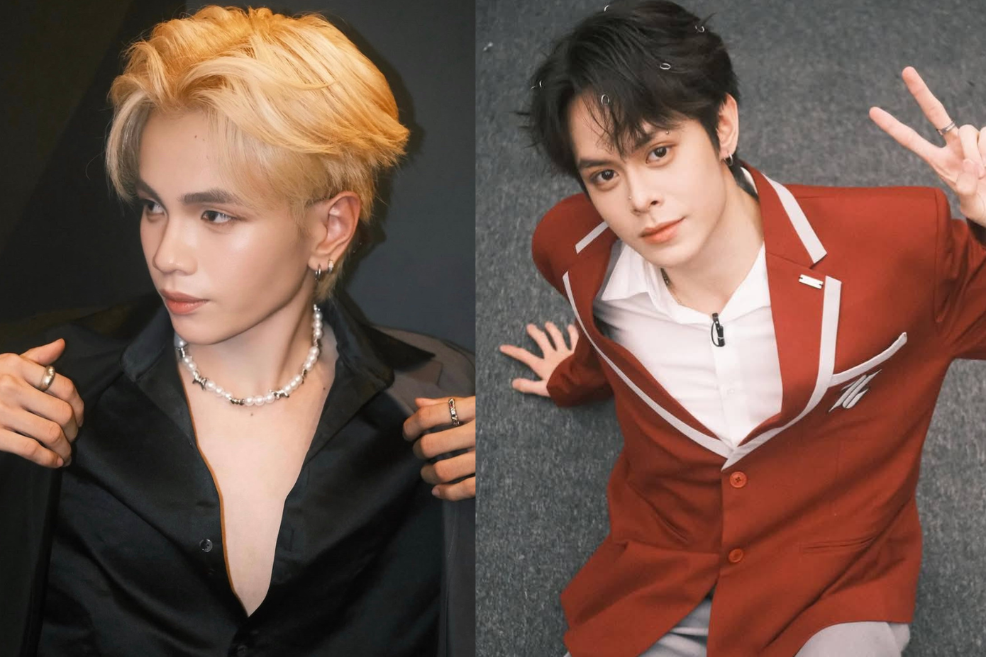 Văn Tâm (trái) và Duy Lân (phải) bị hạn chế lên hình trong tập 10 Tân Binh Toàn Năng.