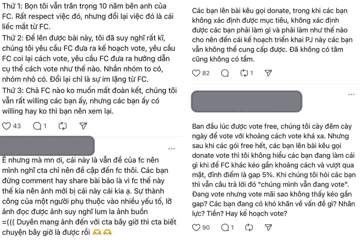 Loạt bình luận bức xúc của các thành viên trong SUSUFAMILY đối với ban điều hành FC SOOBIN.