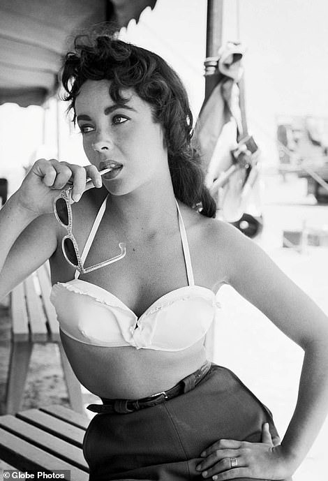 Elizabeth Taylor gợi cảm và sành điệu trên phim trường Giant.