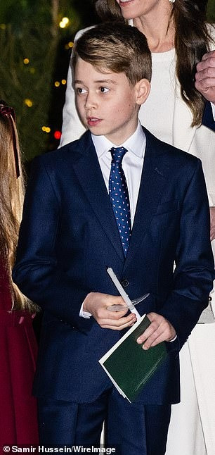 Hình ảnh của Hoàng tử George tại sự kiện ngày 8/12 được cho là ngày càng giống cha ruột, Hoàng tử William. Ảnh: Shutterstock/WireImage. Hình ảnh của Hoàng tử George tại sự kiện ngày 8/12 được cho là ngày càng giống cha ruột, Hoàng tử William. Ảnh: Shutterstock/WireImage.