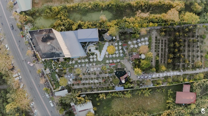 Toàn cảnh khu vườn - nơi tổ chức tiệc cưới (Ảnh: NVCC). Toàn cảnh khu vườn - nơi tổ chức tiệc cưới (Ảnh: NVCC).